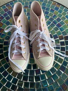 Converse Chuck Taylor All Star Canvas & Knit High Top Sneakers For Women.